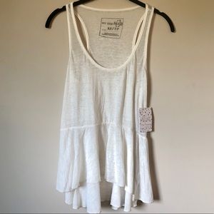 FREE PEOPLE SOFT IVORY TANK TOP